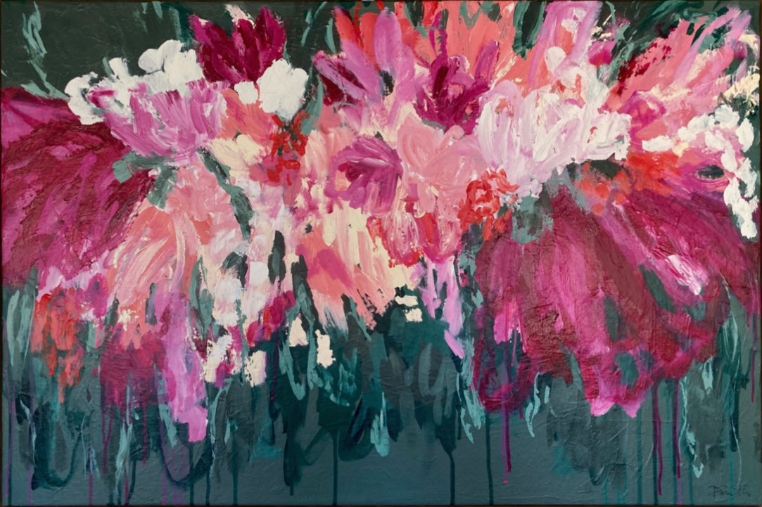 Meet Me In The Garden - 63x 93cm FRAMED