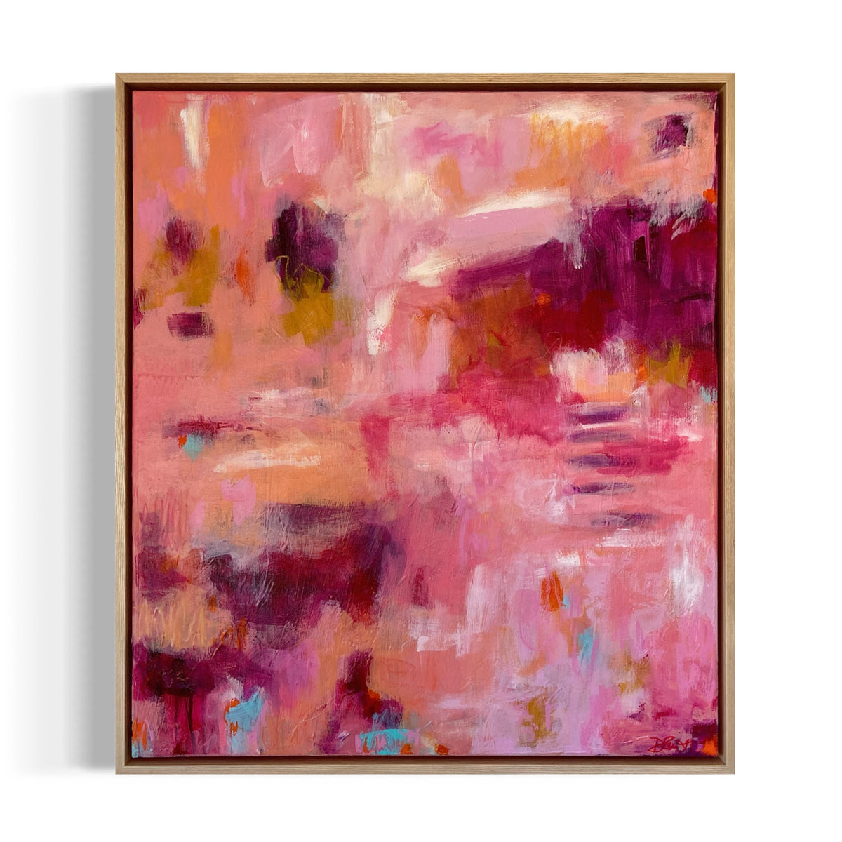 Peachy Keen - 61x69cm FRAMED