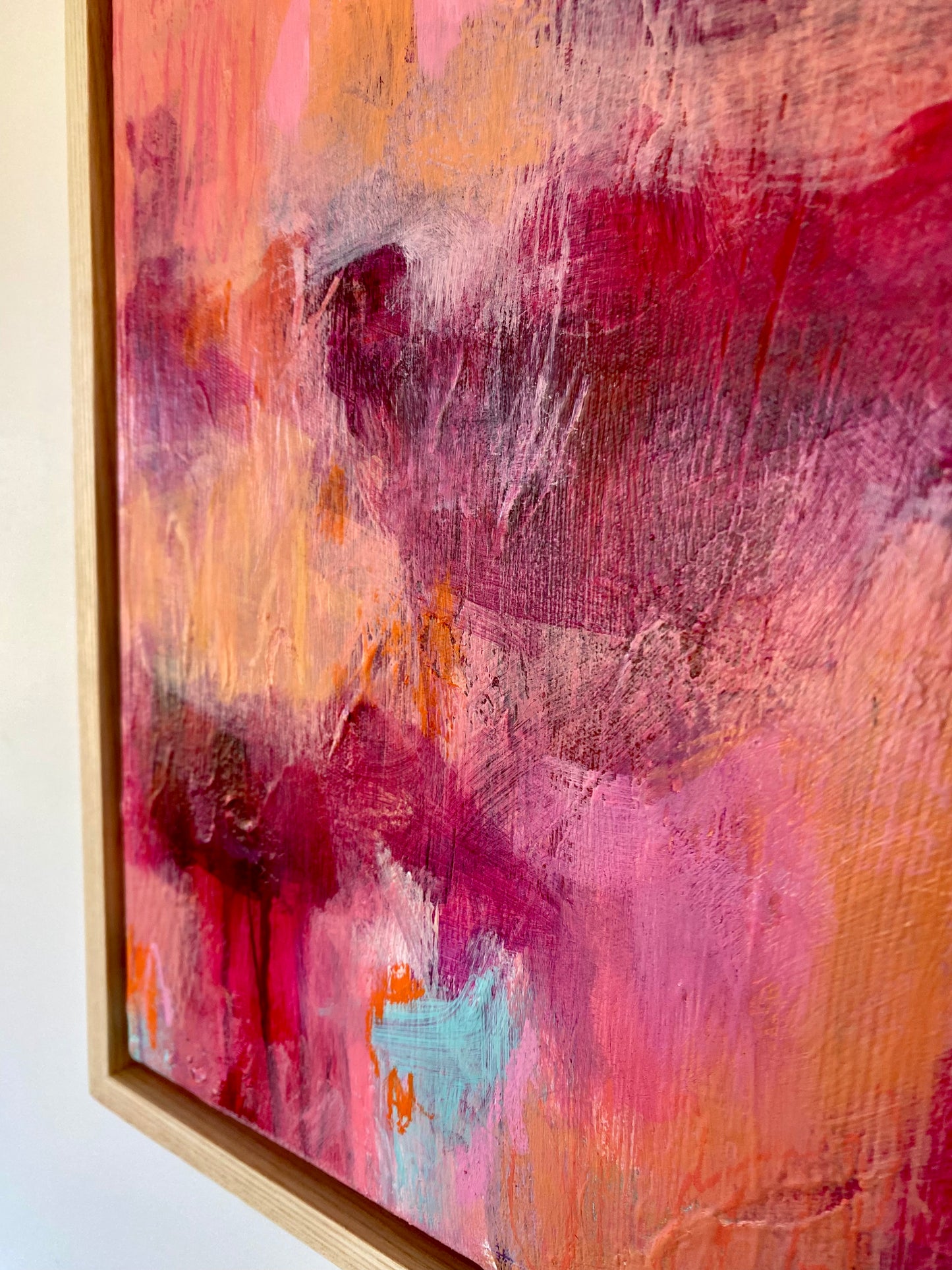 Peachy Keen - 61x69cm FRAMED