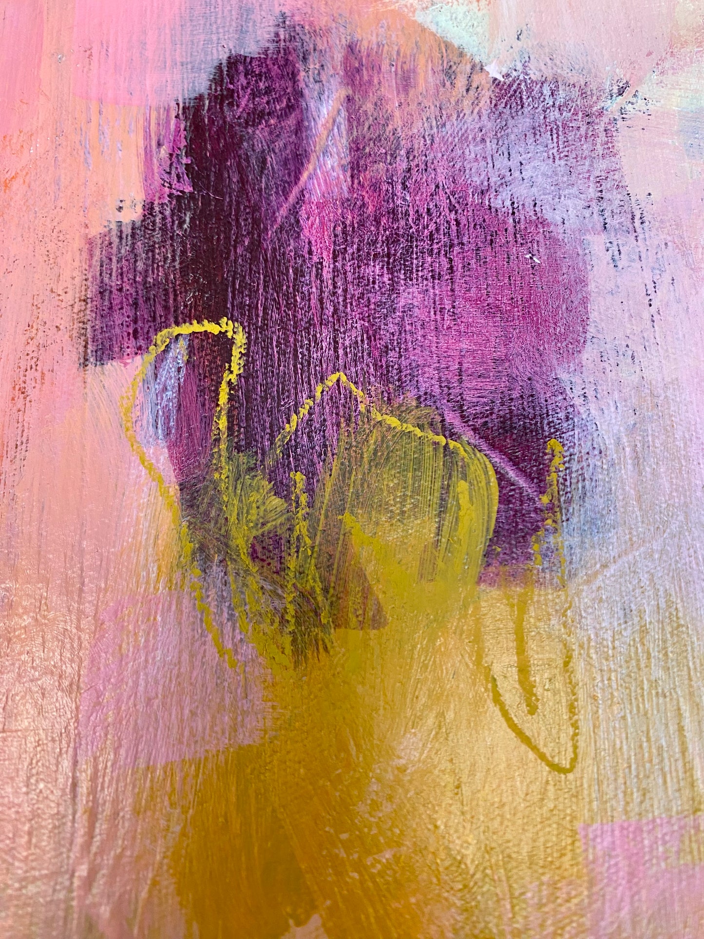 Peachy Keen - 61x69cm FRAMED