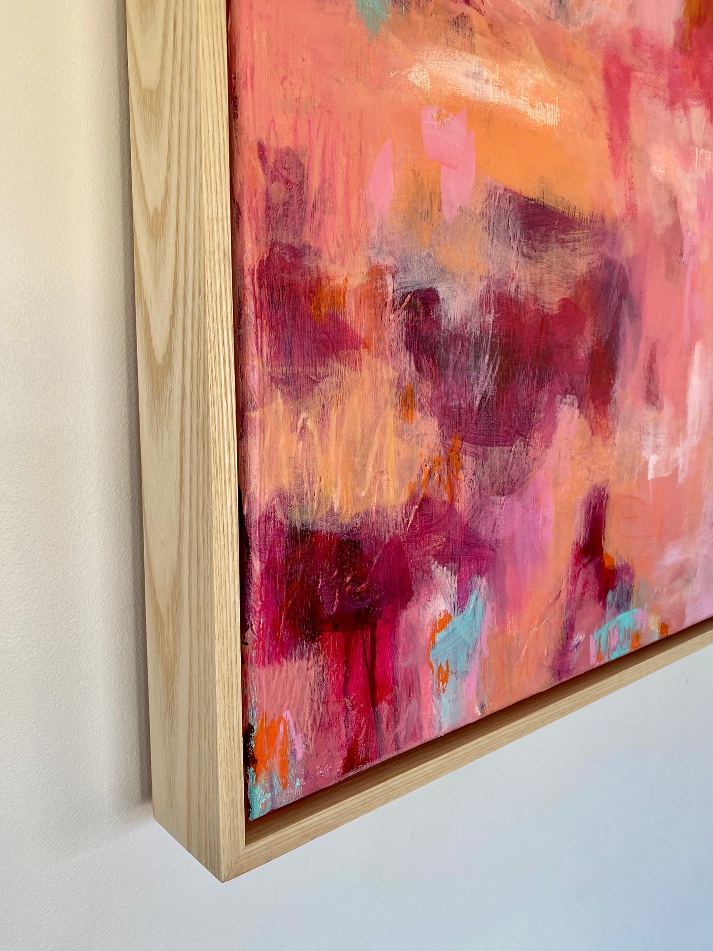Peachy Keen - 61x69cm FRAMED