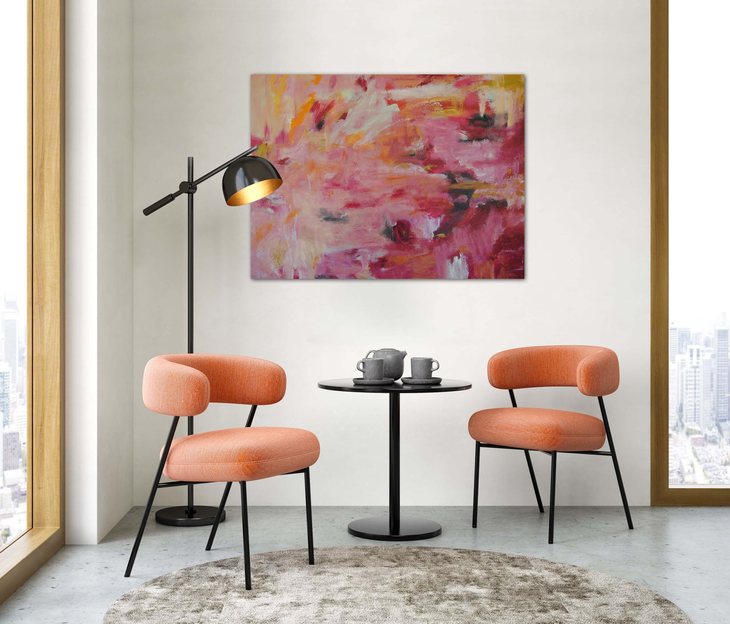 Falling Together 76x101cm
