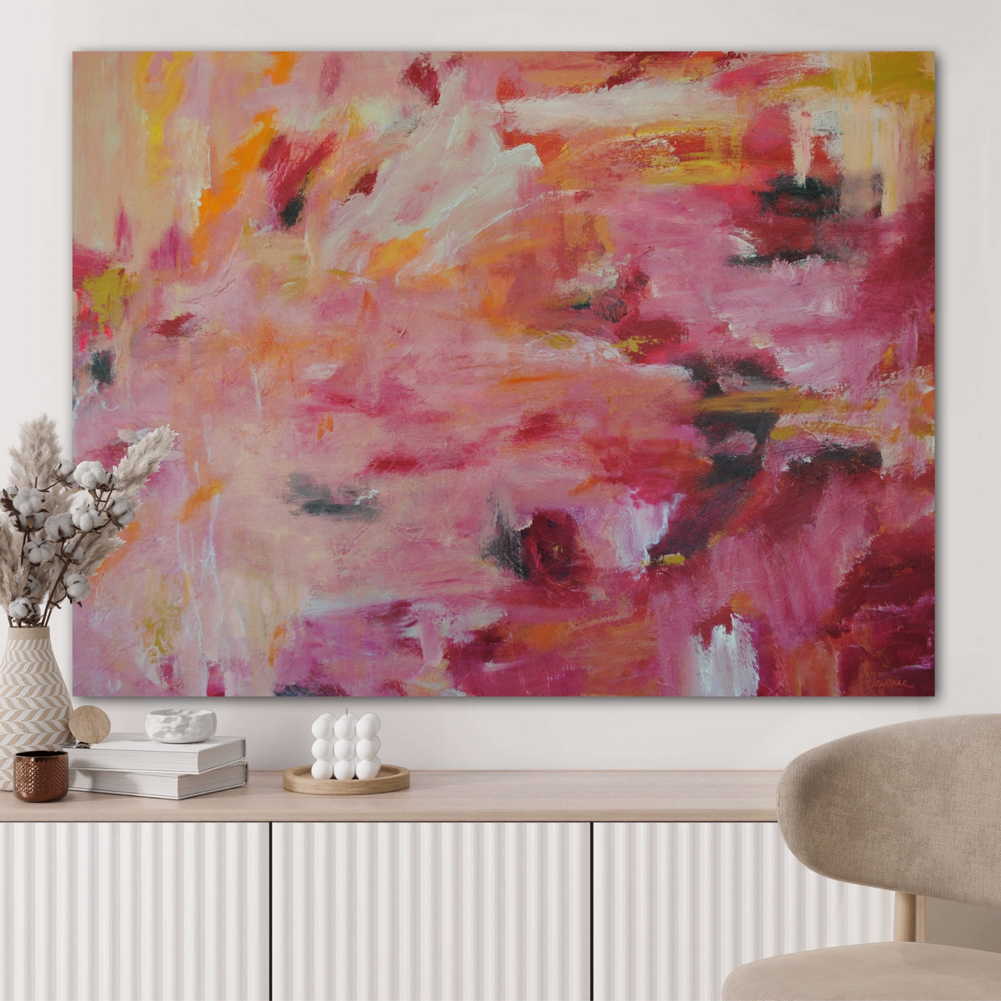 Falling Together 76x101cm