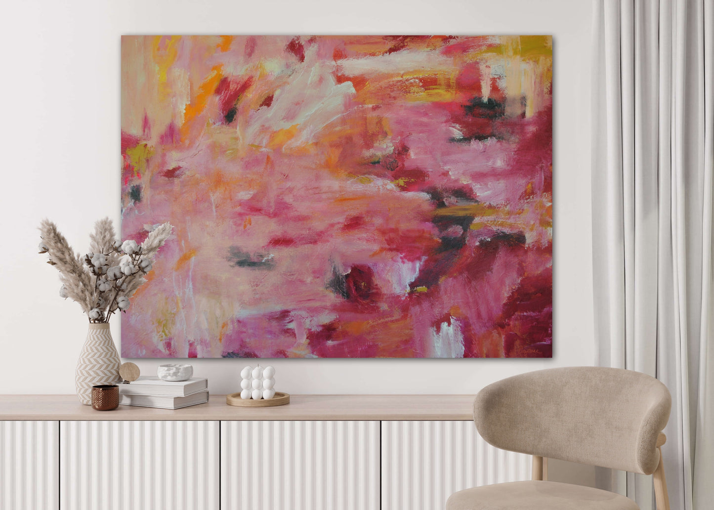 Falling Together 76x101cm